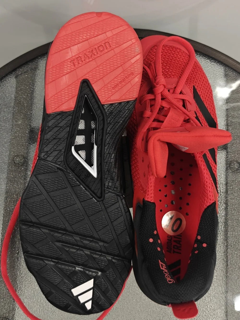 Adidas Dropset 3 Training Shoes Pure Ruby Core Black Men’s Size 10 Gym Sneakers - Picture 11 of 11